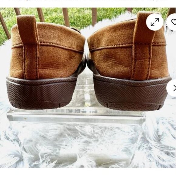 US Coastguard BRADFORD EXCHANGE Men's Faux Suede Moccasins Slippers Size 12 - Picture 5 of 7